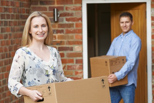 Loading furniture and boxes for a Stamford Hill man and van job