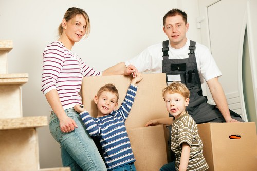 Local moving van ready for collection and delivery in Stamford Hill