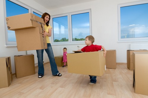 Local moving truck covering Stamford Hill and nearby North London areas