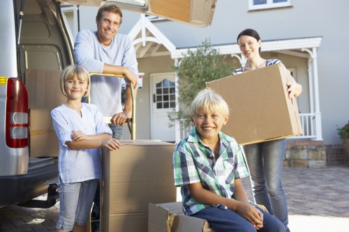Removing bulky sofas and wardrobes from a local property