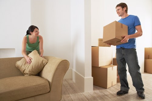 Local Stamford Hill moving service loading items for transport